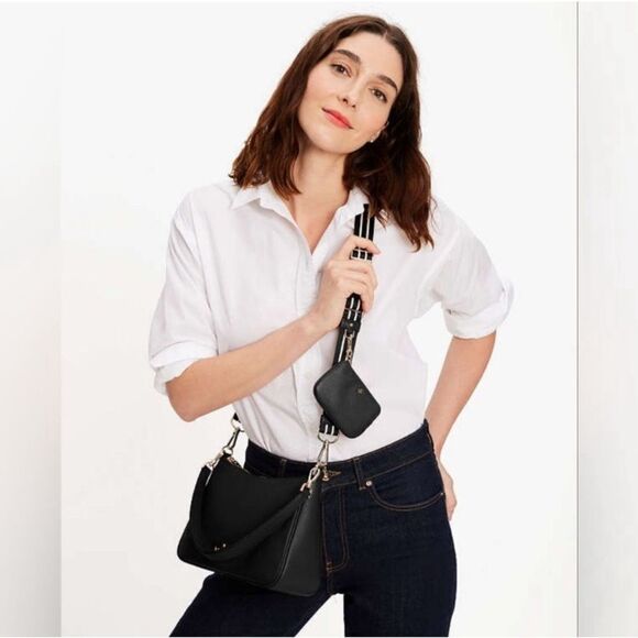 Kate Spade Black Rosie Shoulder Bag Crossbody Purse - Picture 15 of 16